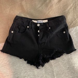 BRANDY MELVILLE SHORTS - size 23 / 00. Black mid-rise!